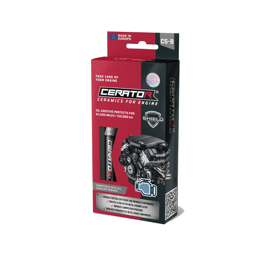 Cerator CS-B ceramic oil additive package for gasoline engines